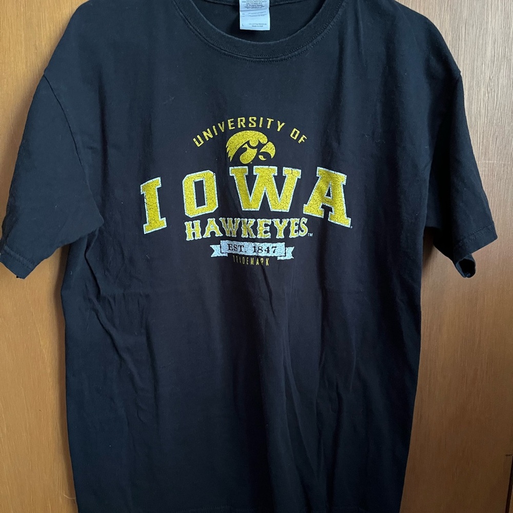 University of Iowa Hawkeyes Black T-Shirt